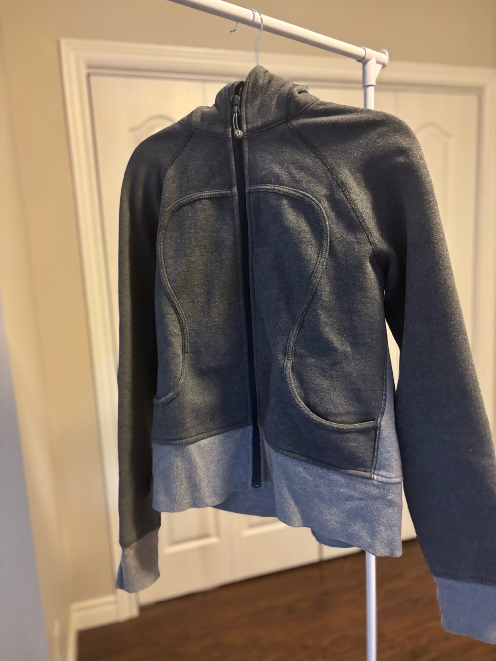 lululemon athletica Two-Tone Gray Full-Zip Hoodie